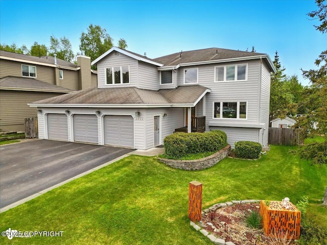 3833 Eastwind Dr, Anchorage, AK 99516 - traditional home featuring driveway, roof with shingles, and an attached garage