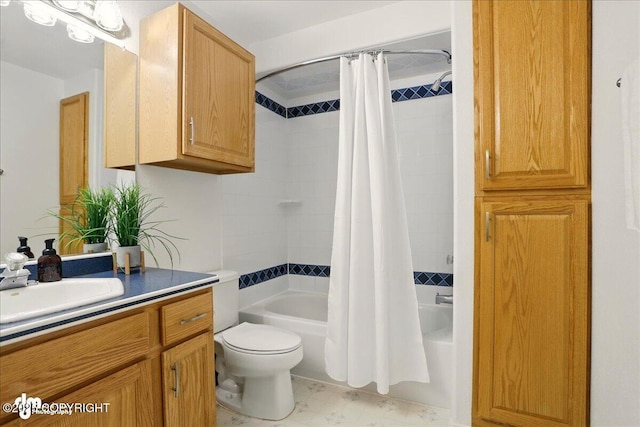 3833 Eastwind Dr, Anchorage, AK 99516 - full bath featuring vanity, shower / tub combo, and toilet