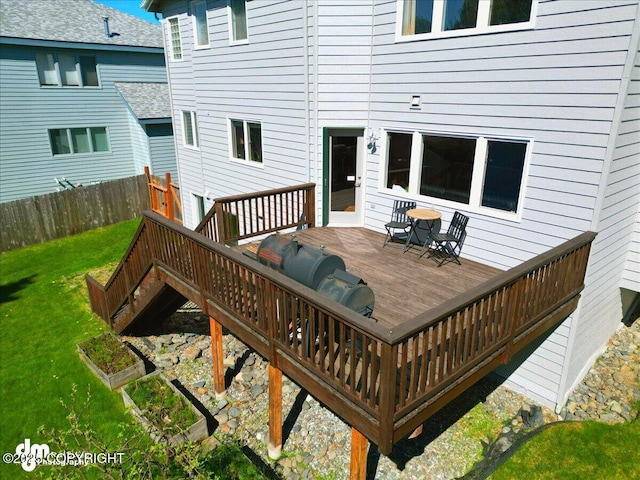 3833 Eastwind Dr, Anchorage, AK 99516 - view of wooden deck