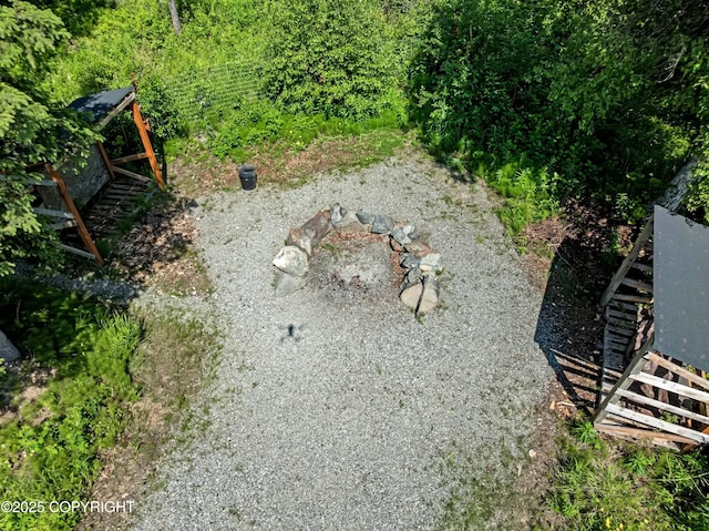 7782 W Arlie Rd, Wasilla, AK 99623 - view of yard with stairs