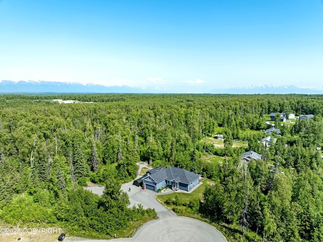 7782 W Arlie Rd, Wasilla, AK 99623 - view of subject property featuring a heavily wooded area