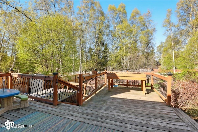 view of wooden terrace