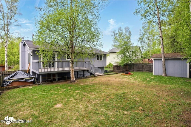 9033 W Parkview Terrace Loop, Eagle River, AK 99577 - view of yard featuring a wooden deck