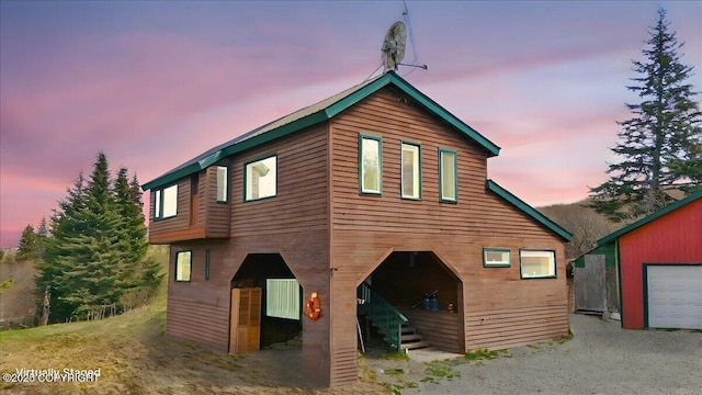 34540 Alamar, Anchor Point, AK 99556 - view of front of home with stairway