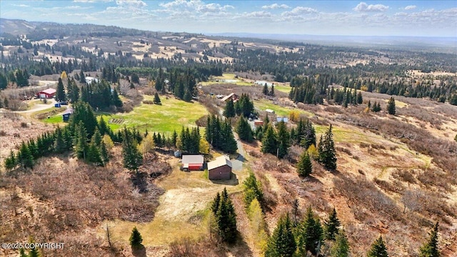34540 Alamar, Anchor Point, AK 99556 - aerial overview of property's location featuring a heavily wooded area