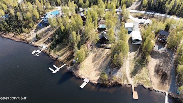 view of property location with a large body of water