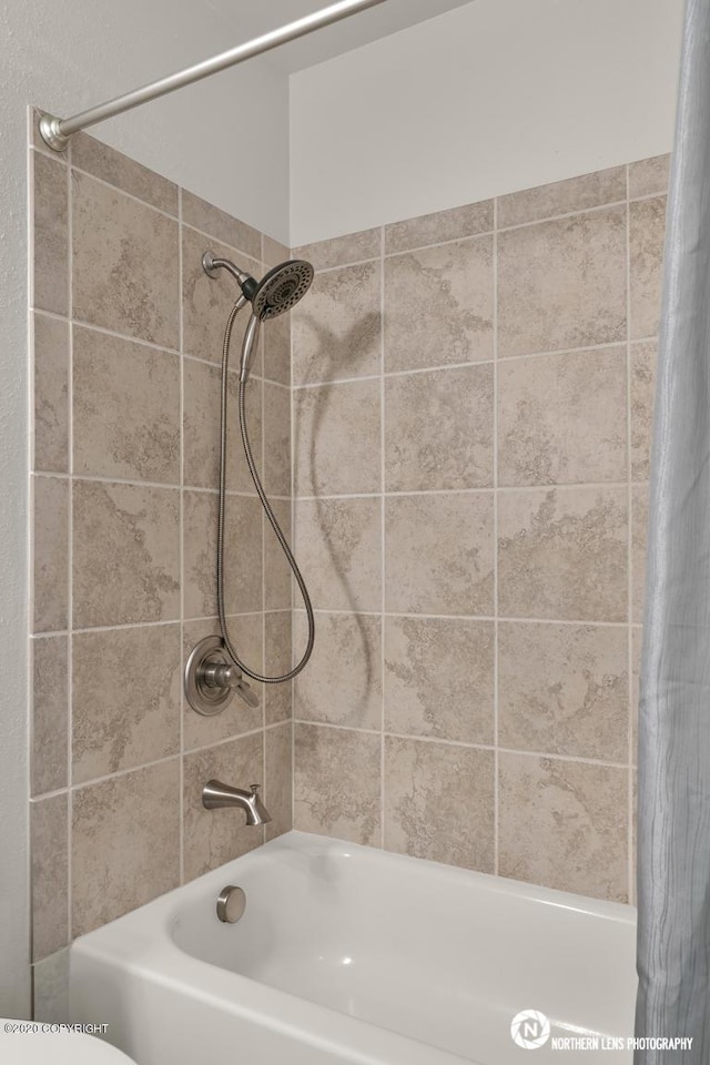 19426 Pribilof Loop, Eagle River, AK 99577 - full bath with shower / bath combination with curtain