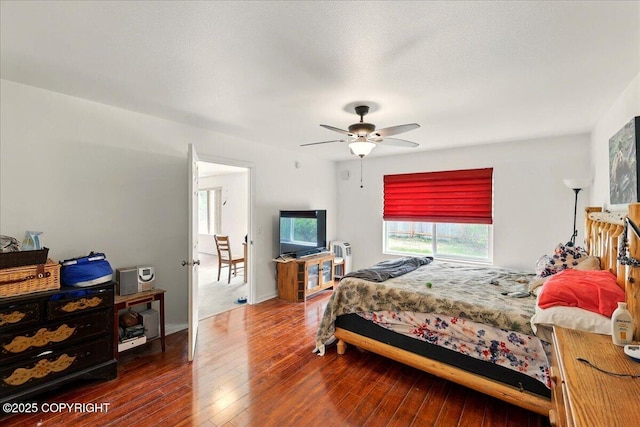 273 S Legacy Loop, Soldotna, AK 99669 - bedroom with hardwood / wood-style flooring and a ceiling fan