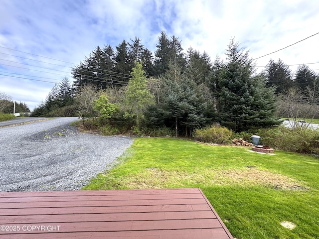 2321 Selief Ln, Kodiak, AK 99615 - wooden terrace featuring a yard