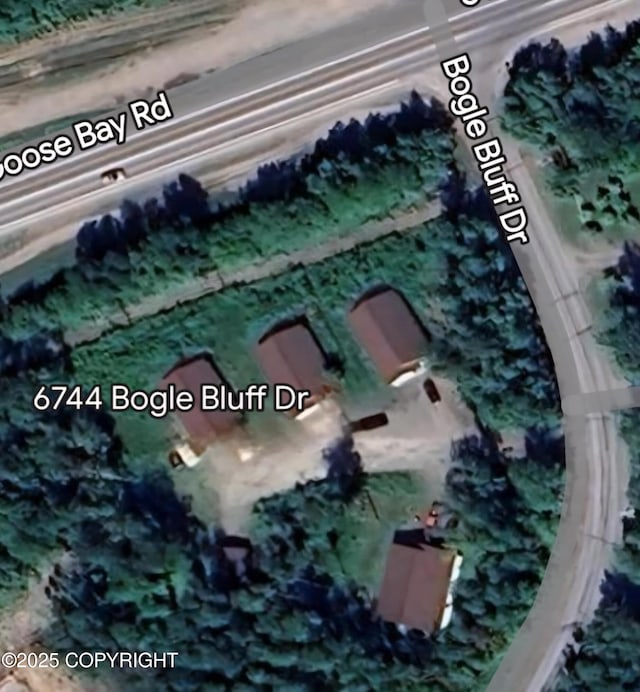 6744 Bogle Bluff Dr, Wasilla, AK 99623 - aerial view of property's location
