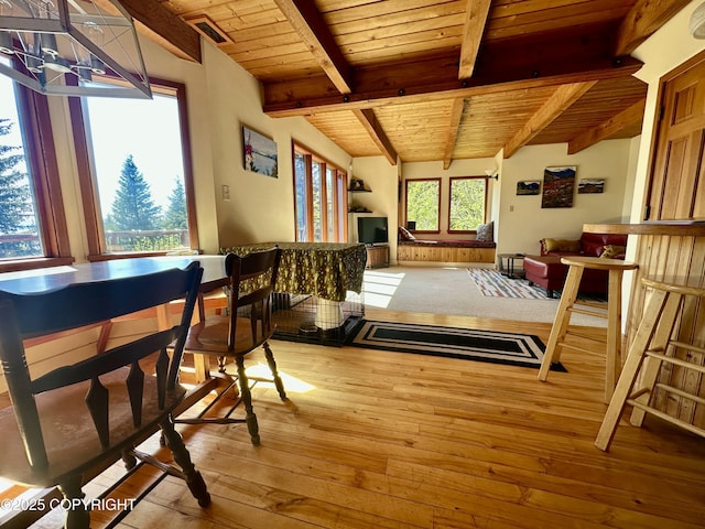 1581 Jade Dr, Homer, AK 99603 - bedroom with wooden ceiling with exposed beams and hardwood / wood-style floors