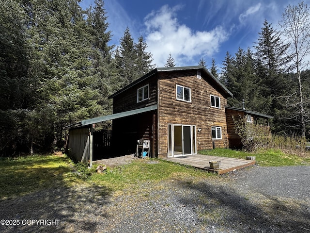 33325 Vinewood Ln, Seward, AK 99664 - view of side of property with a deck