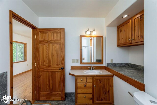 14184 W Jojoba Rd, Big Lake, AK 99623 - bathroom featuring toilet and vanity