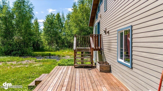 14184 W Jojoba Rd, Big Lake, AK 99623 - view of wooden terrace