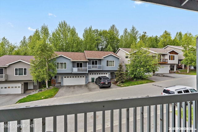 balcony with a residential view