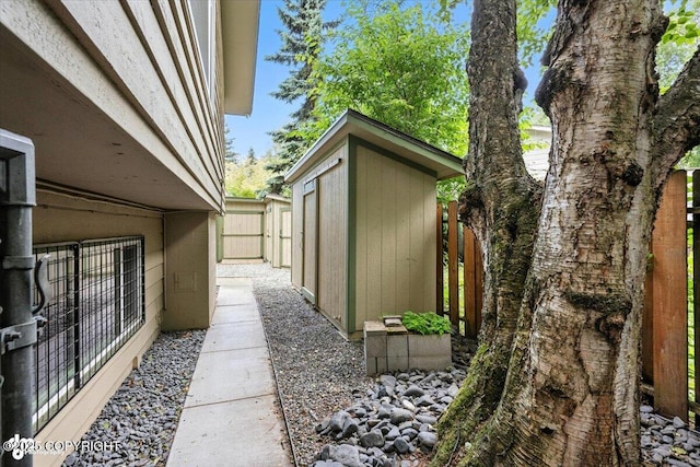 3337 Madison Way, Anchorage, AK 99508 - view of property exterior featuring a storage shed