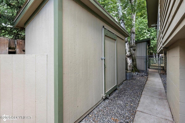 3337 Madison Way, Anchorage, AK 99508 - view of property exterior featuring a storage unit