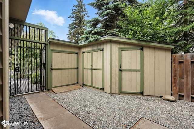 3337 Madison Way, Anchorage, AK 99508 - view of shed with a gate