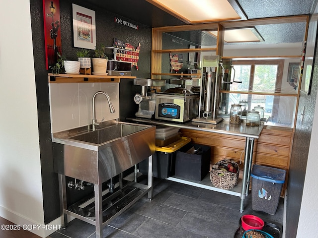 21675 Sheltering Spruce Loop, Chugiak, AK 99567 - bar featuring dark tile patterned flooring