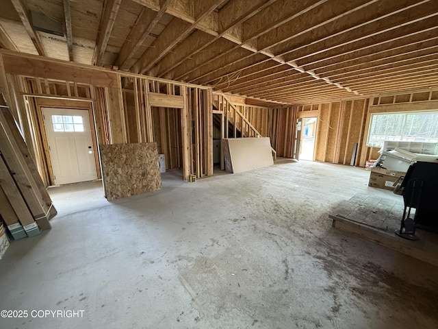 26155 W Long Lake Rd, Willow, AK 99688 - misc room with stairway