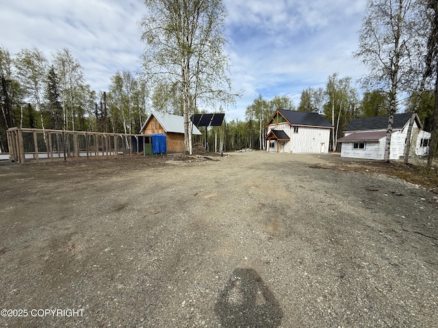 26155 W Long Lake Rd, Willow, AK 99688 - view of yard with an outdoor structure and a shed