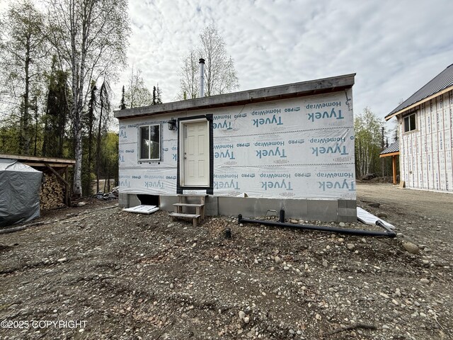 26155 W Long Lake Rd, Willow, AK 99688 - back of house with entry steps