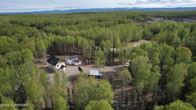 26155 W Long Lake Rd, Willow, AK 99688 - view from above of property featuring a heavily wooded area