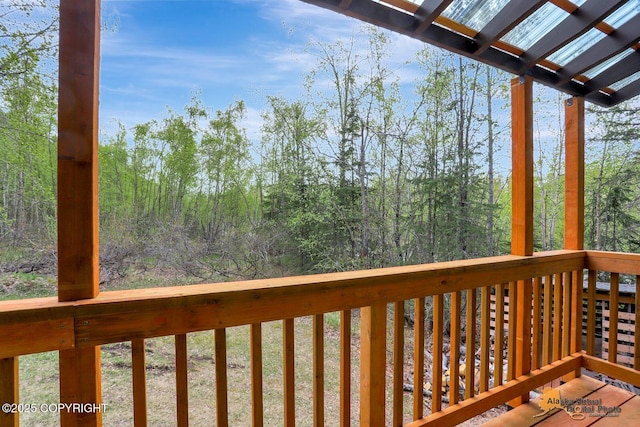 20811 Eagle River Rd, Eagle River, AK 99577 - view of wooden terrace