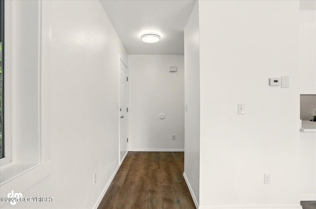 961 E Dellwood St, Wasilla, AK 99654 - hallway with wood finished floors and baseboards