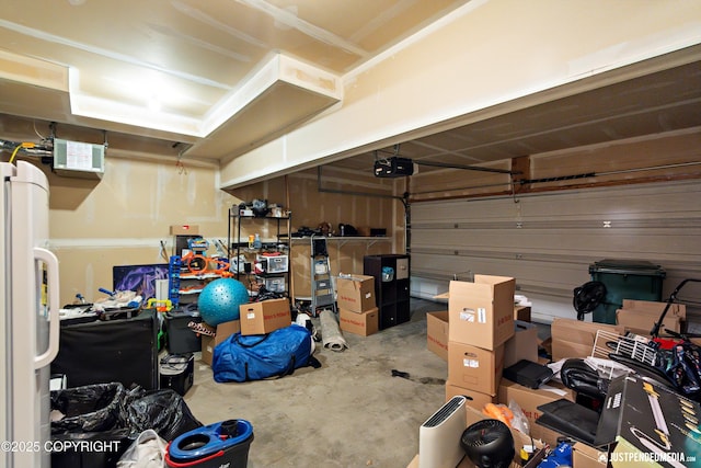 1957 Terrebonne Loop, Anchorage, AK 99502 - garage with a garage door opener and freestanding refrigerator