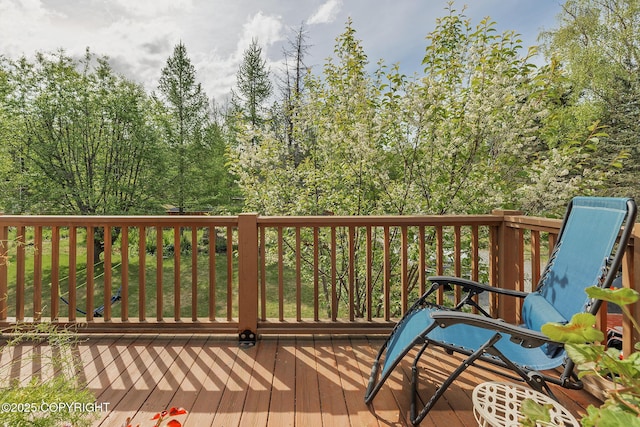 1061 E Agate Ln, Wasilla, AK 99654 - view of wooden terrace