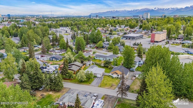 4313 Lois Dr, Anchorage, AK 99517 - aerial view of a mountainous background
