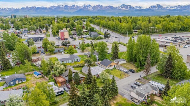4313 Lois Dr, Anchorage, AK 99517 - aerial view of residential area with a mountainous background
