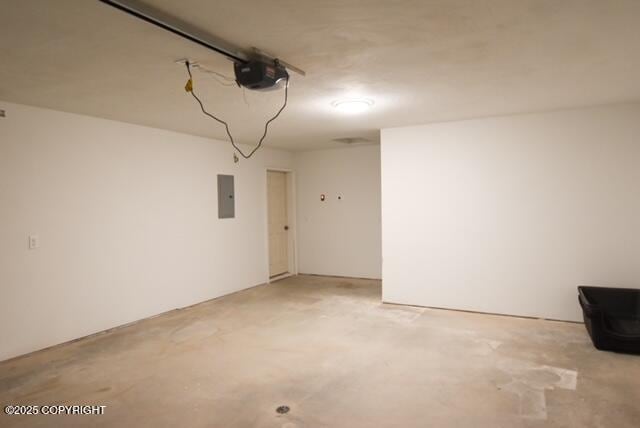 41485 Derks Lake Rd, Soldotna, AK 99669 - garage with electric panel and a garage door opener