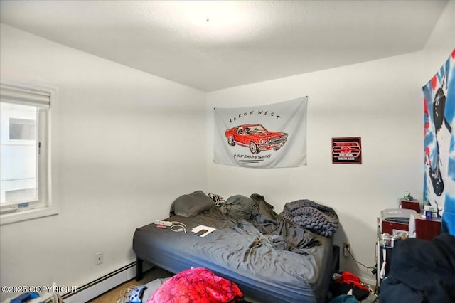 4109 Garfield St, Anchorage, AK 99503 - bedroom featuring a baseboard radiator