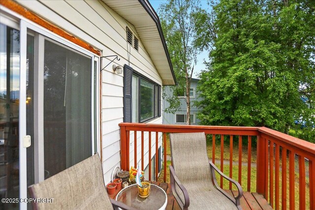 4109 Garfield St, Anchorage, AK 99503 - view of wooden deck