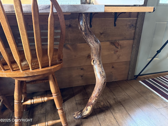 detailed view of wood finished floors