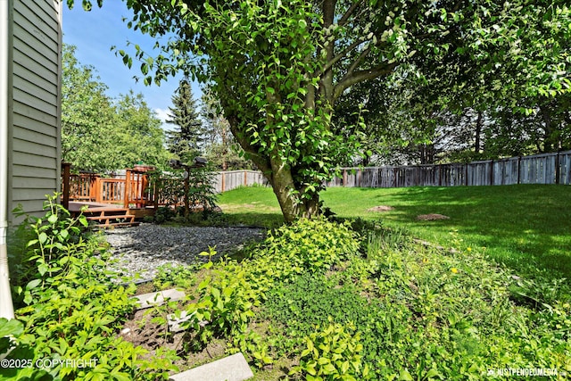 10321 Compass Cir, Anchorage, AK 99515 - view of yard with a deck