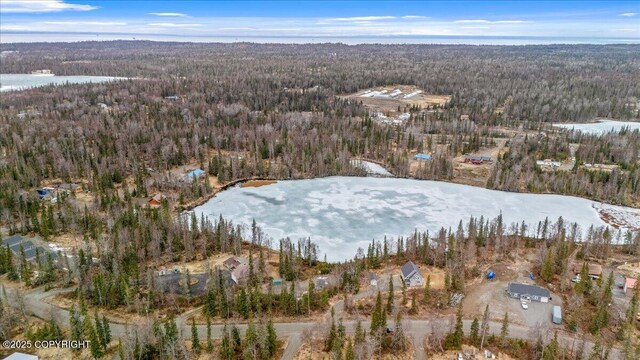 53578 Bell Ave, Nikiski/North Kenai, AK 99611 - aerial overview of property's location featuring a heavily wooded area