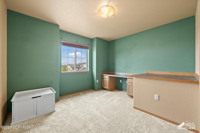 241 N Pasture Pl, Palmer, AK 99645 - unfurnished room with light carpet, a textured wall, a textured ceiling, and baseboards