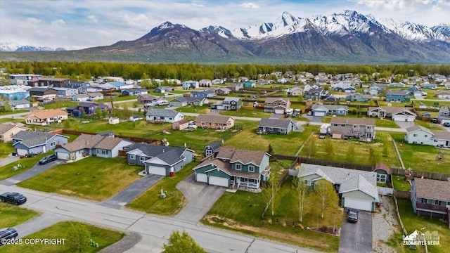 241 N Pasture Pl, Palmer, AK 99645 - view of property location featuring a mountainous background and nearby suburban area