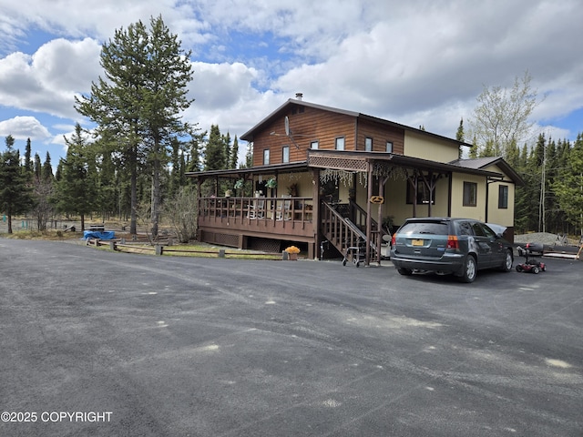 35515 King Salmon Ave, Soldotna, AK 99669 - view of front of property with a wooden deck