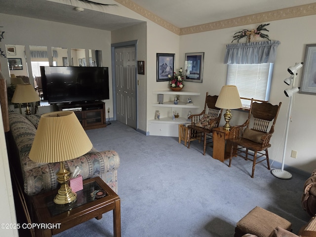 35515 King Salmon Ave, Soldotna, AK 99669 - living room featuring carpet and baseboards