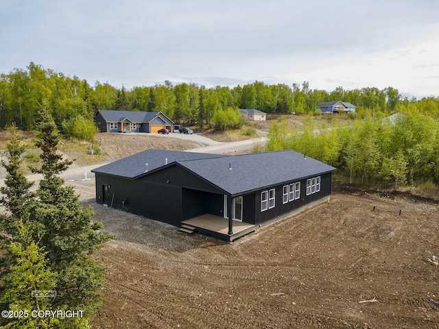 1866 S Rolling Hills St, Wasilla, AK 99623 - view from above of property with a heavily wooded area