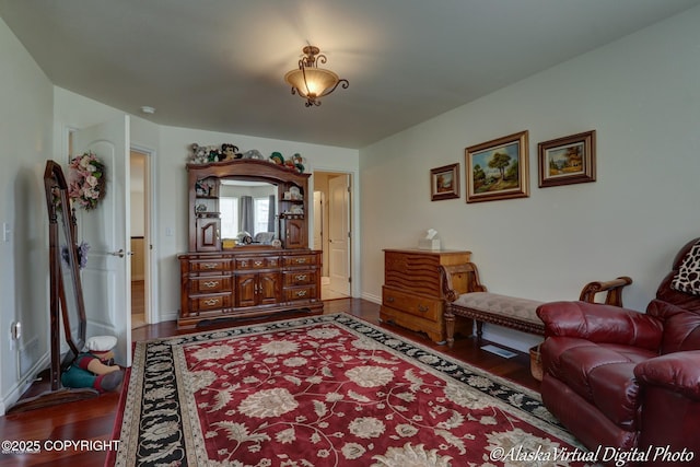 10885 Splendor Loop, Eagle River, AK 99577 - living area with wood finished floors and baseboards