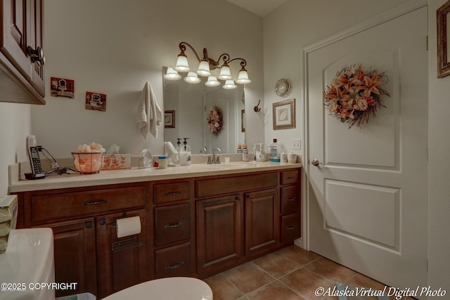 10885 Splendor Loop, Eagle River, AK 99577 - bathroom with tile patterned flooring and vanity