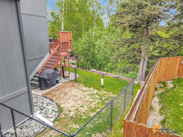 10885 Splendor Loop, Eagle River, AK 99577 - view of yard with stairs