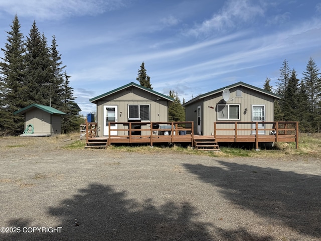 69290 Emily Ct, Ninilchik, AK 99556 - view of front of house featuring a deck