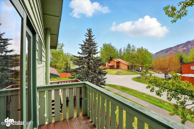 19254 Adak Cir, Eagle River, AK 99577 - balcony with a mountain view