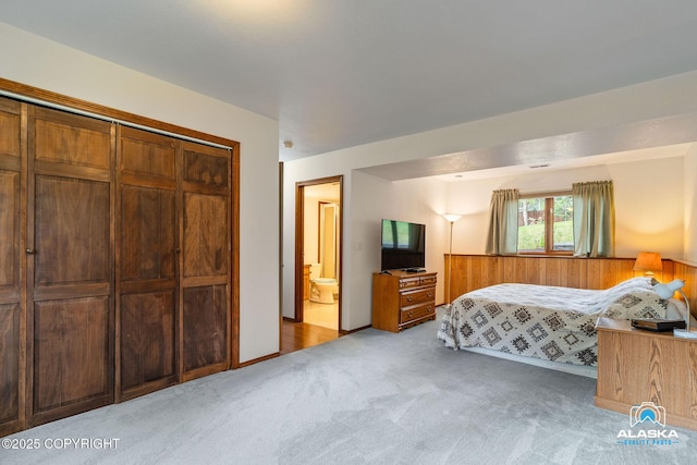 18113 Misty Falls Cir, Eagle River, AK 99577 - carpeted bedroom with ensuite bathroom
